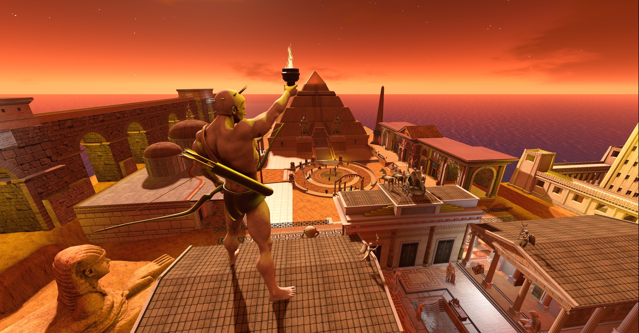 The Colossus of Rhodes: a symbol of ancient majesty.